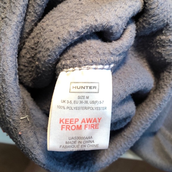 Hunter Boot Socks Dark Grey Fit Size 5-7 - Picture 4 of 5